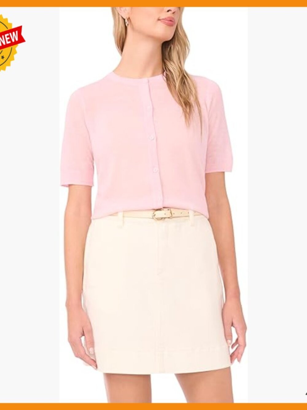 Sheer Short Sleeve Cardigan Relaxed Fit Layering Piece